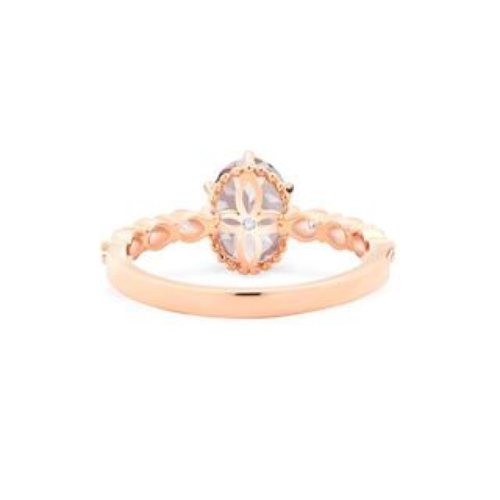 18k Rose Gold Morganite Ring - Picture 8 of 10